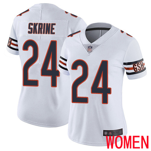 Chicago Bears Limited White Women Buster Skrine Road Jersey NFL Football #24 Vapor Untouchable